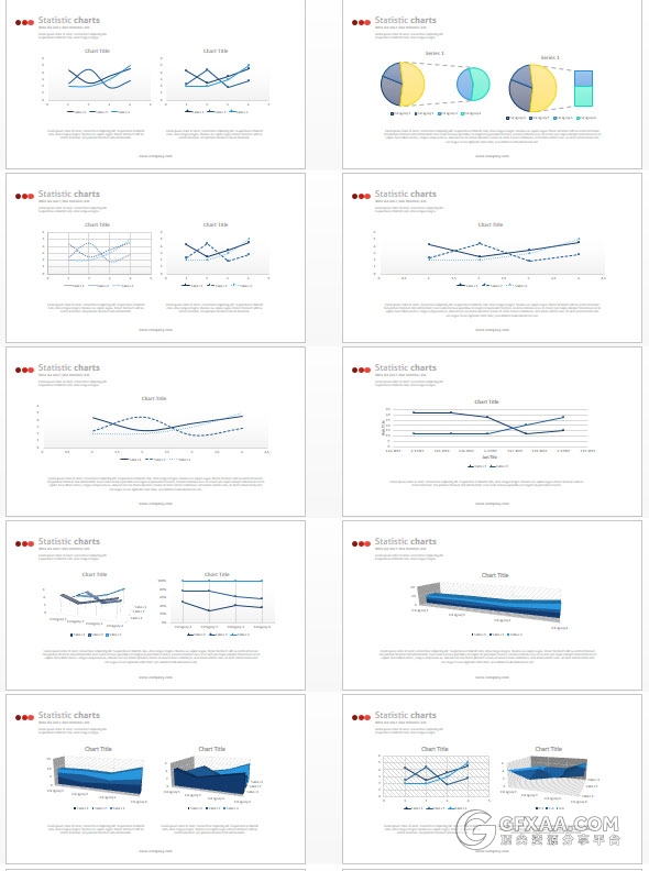193页投资理财股票分析PPT51种配色主题123个PPT文件 - 顶尖PPT