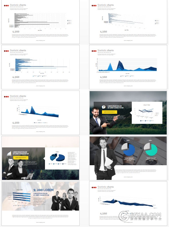 193页投资理财股票分析PPT51种配色主题123个PPT文件 - 顶尖PPT