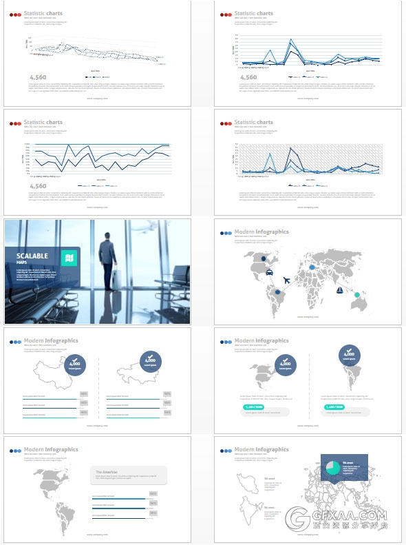 193页投资理财股票分析PPT51种配色主题123个PPT文件 - 顶尖PPT
