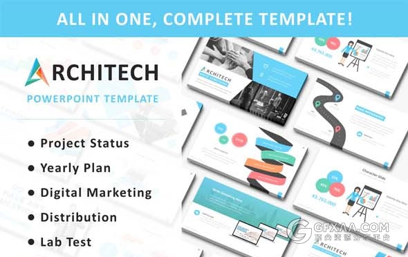 420页大型商务报告逻辑图表通用PPT模板 - 顶尖PPT