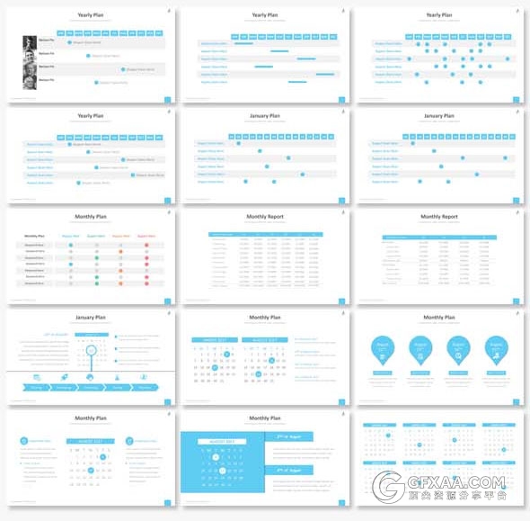 420页大型商务报告逻辑图表通用PPT模板 - 顶尖PPT