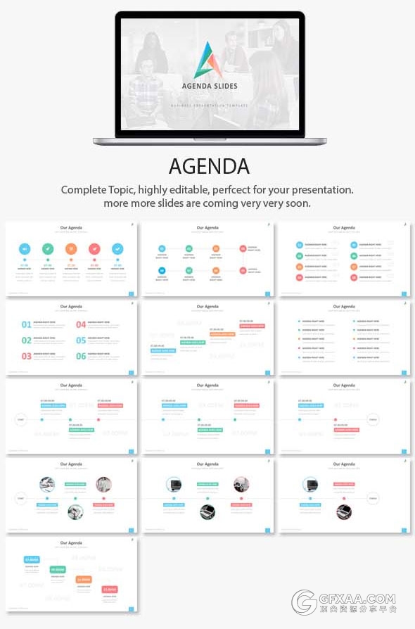 420页大型商务报告逻辑图表通用PPT模板 - 顶尖PPT