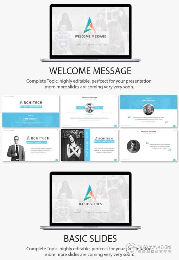 420页大型商务报告逻辑图表通用PPT模板 - 顶尖PPT