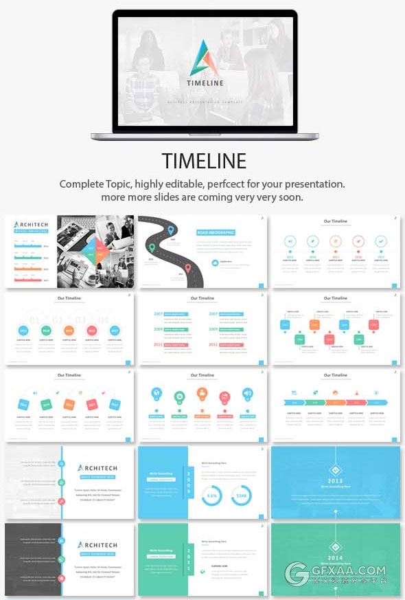 420页大型商务报告逻辑图表通用PPT模板 - 顶尖PPT