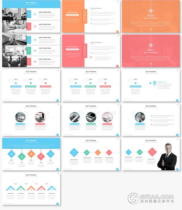 420页大型商务报告逻辑图表通用PPT模板 - 顶尖PPT