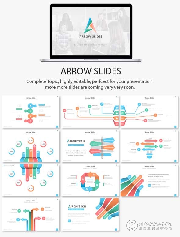 420页大型商务报告逻辑图表通用PPT模板 - 顶尖PPT