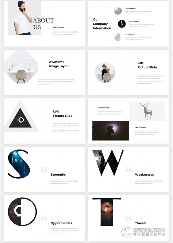 91页极简文艺商务多用途风格PPT模板 - 顶尖PPT