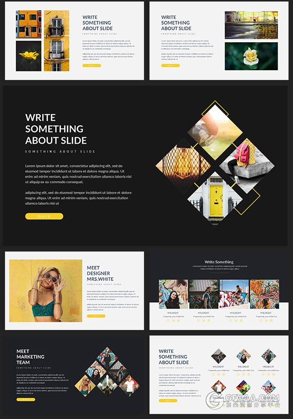 105页摄影图片展示多用途商务PPT模板 - 顶尖PPT