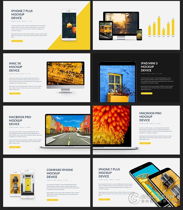 105页摄影图片展示多用途商务PPT模板 - 顶尖PPT