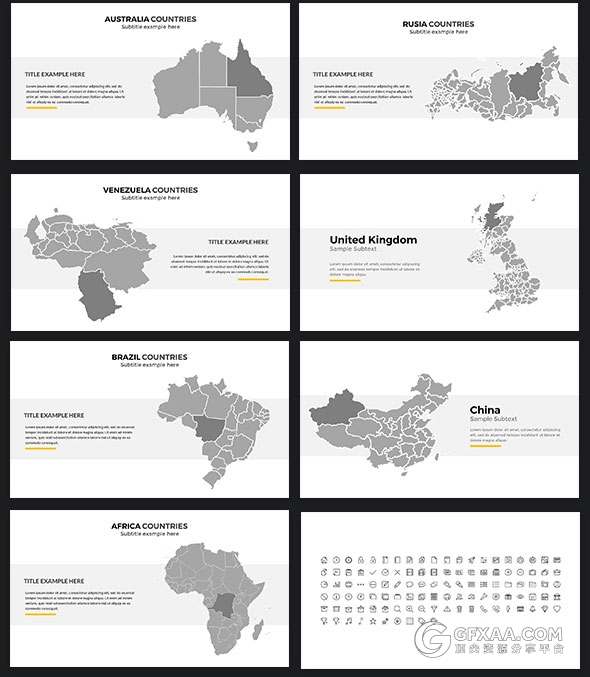 75页扁平化商务企业报告总结PPT模板 - 顶尖PPT