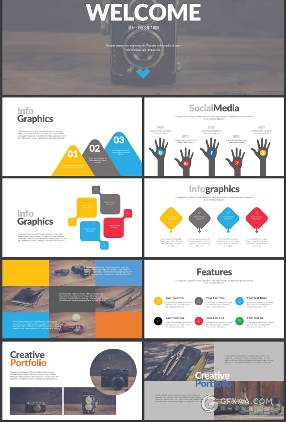 60多页简约大气设计商务多用途PPT模板 - 顶尖PPT