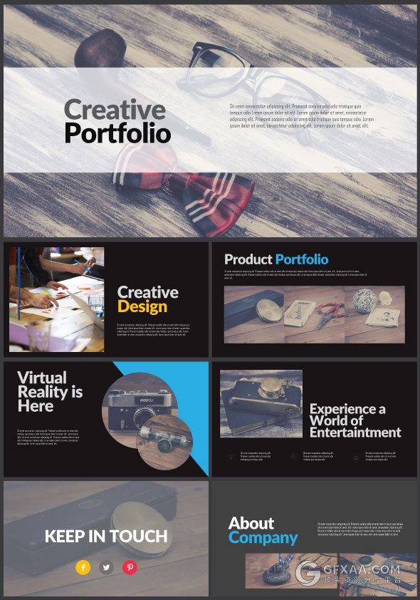 60多页简约大气设计商务多用途PPT模板 - 顶尖PPT