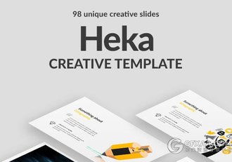 98页摄影照片展示立体图形图标多用途PPT模板 - 顶尖PPT