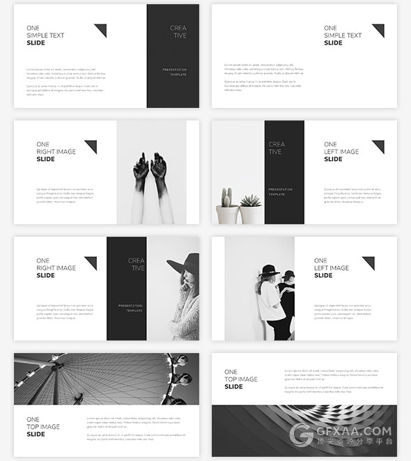 110页黑白极简风格狼性团队PPT模板 - 顶尖PPT