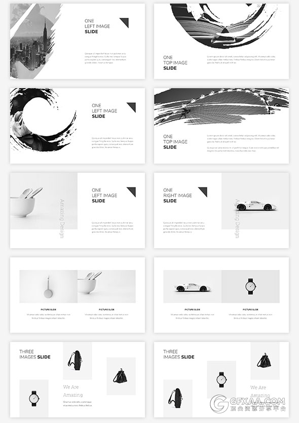 110页黑白极简风格狼性团队PPT模板 - 顶尖PPT