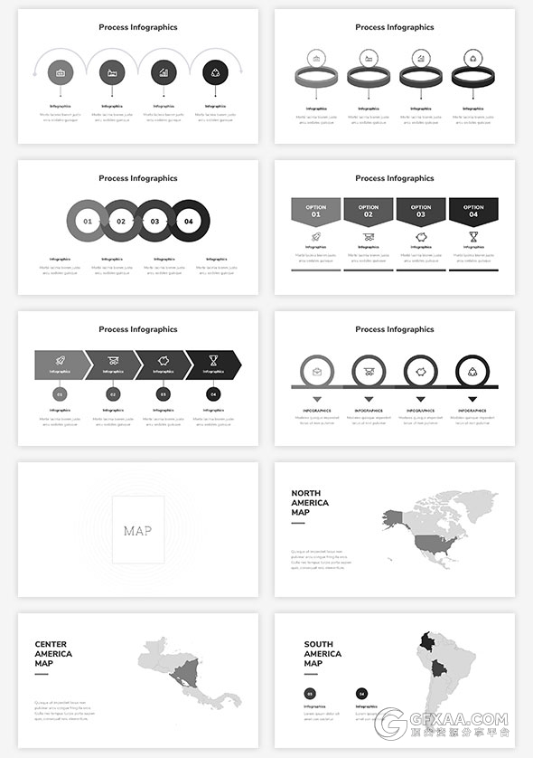 110页黑白极简风格狼性团队PPT模板 - 顶尖PPT