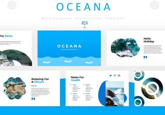 旅游海洋讲述展示区域特色介绍Keynote模板 - 顶尖PPT