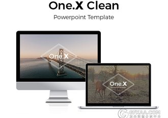 8种配色130多页极简文艺图片展示PPT模板 - 顶尖PPT