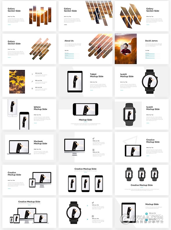 445页扁平化卡通人物风格7种配色主题多用途PPT模板 - 顶尖PPT