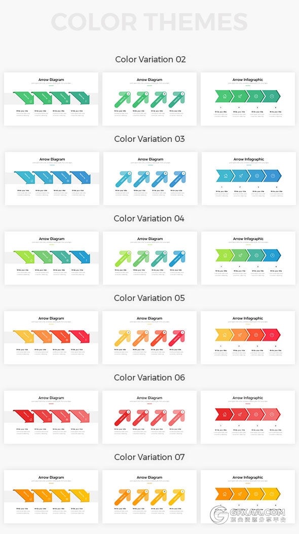 445页扁平化卡通人物风格7种配色主题多用途PPT模板 - 顶尖PPT