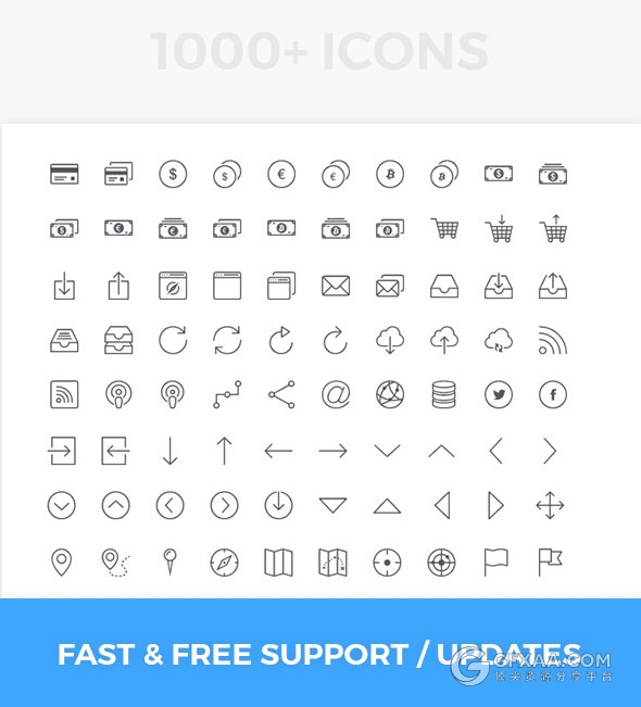 445页扁平化卡通人物风格7种配色主题多用途PPT模板 - 顶尖PPT