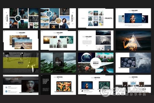 简约杂志风格keynote模板 - 顶尖PPT