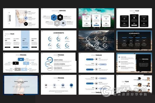 简约杂志风格keynote模板 - 顶尖PPT
