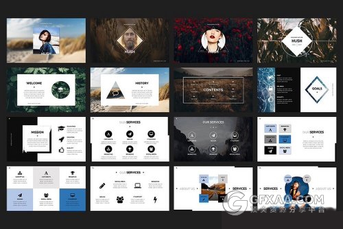 简约杂志风格keynote模板 - 顶尖PPT