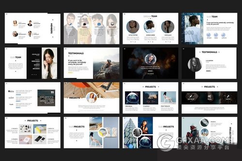 简约杂志风格keynote模板 - 顶尖PPT