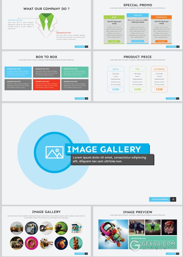 95页多色系信息图表多用途商务PPT模板 - 顶尖PPT
