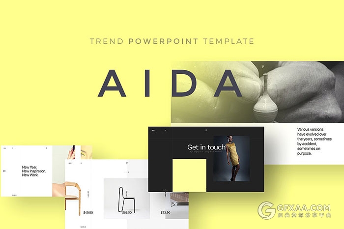 220页简约淡黄色摄影产品展示顶尖PPT模板 - 顶尖PPT