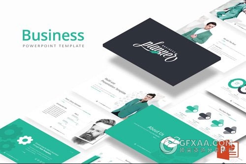 公司团队介绍业务合作述职报告PPT模板 - 顶尖PPT