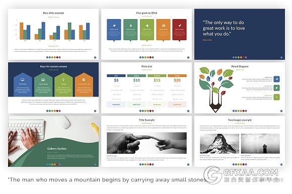 55页精美商务统计报告多用途keynote模板 - 顶尖PPT