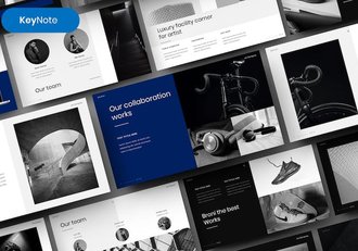 商务企业品牌推介合作策略管理展示方案Keynote模板 - 顶尖PPT