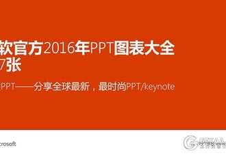 767页微软官方2016年PPT模板图表大合集 - 顶尖PPT