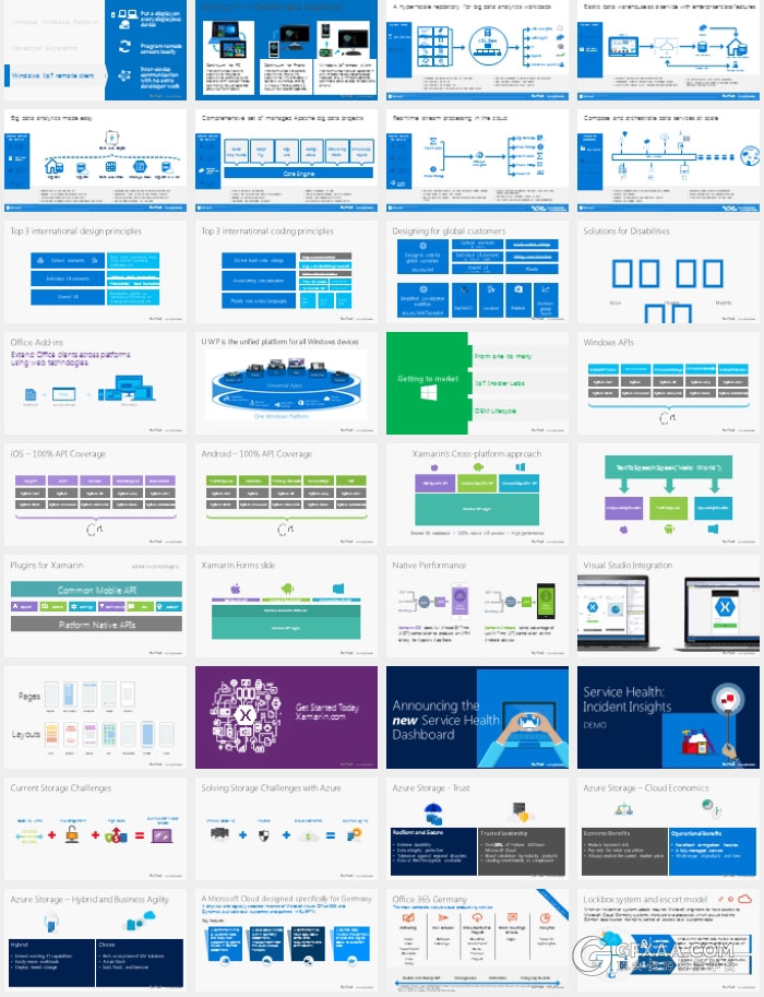767页微软官方2016年PPT模板图表大合集 - 顶尖PPT