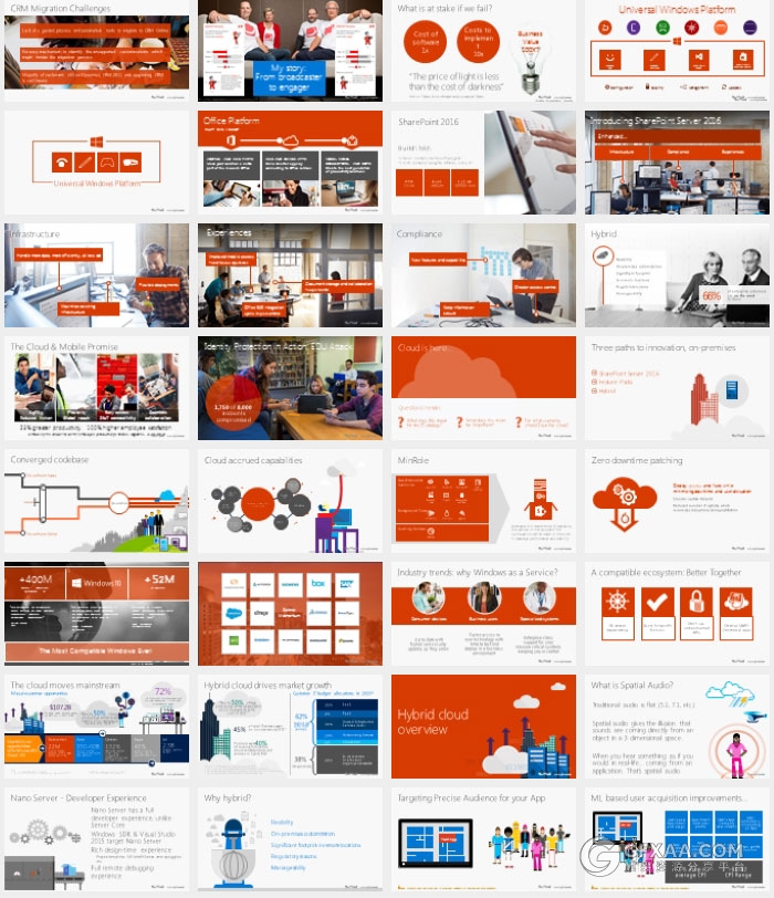 767页微软官方2016年PPT模板图表大合集 - 顶尖PPT