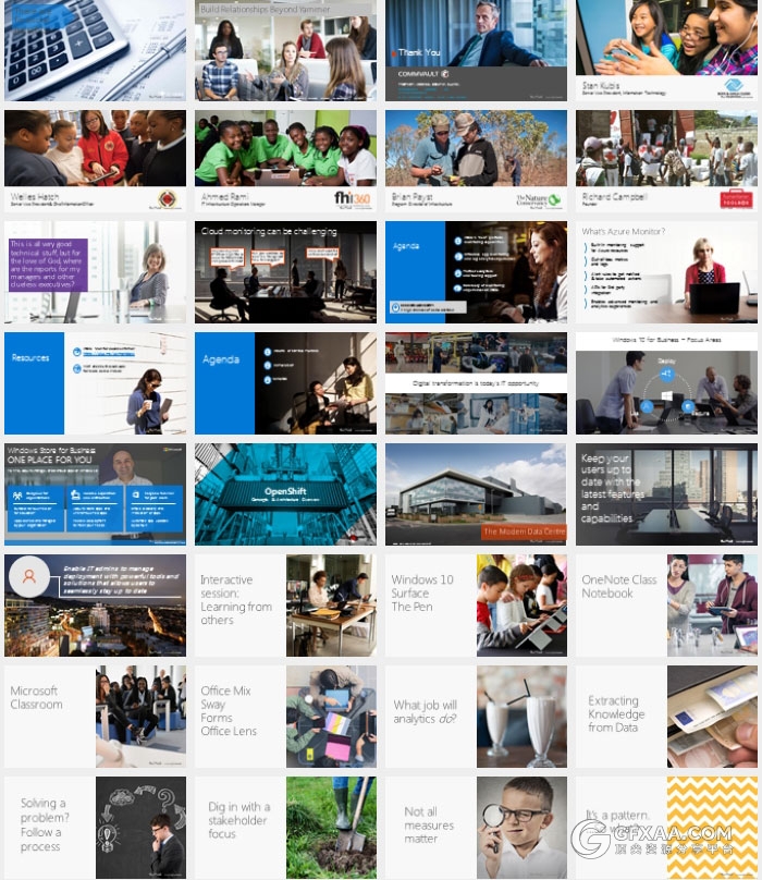 767页微软官方2016年PPT模板图表大合集 - 顶尖PPT