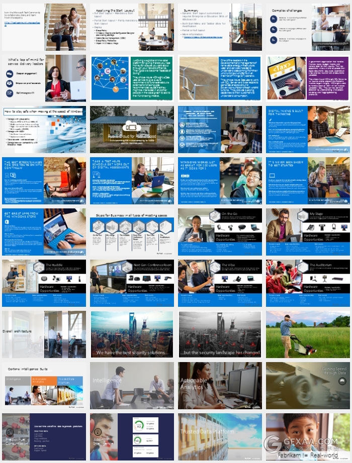 767页微软官方2016年PPT模板图表大合集 - 顶尖PPT