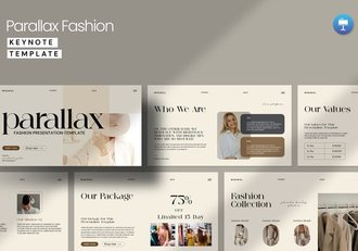 复古风格视觉特效展示主题Keynote模板 - 顶尖PPT