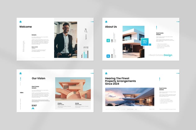 房地产PowerPoint模板 - 顶尖PPT