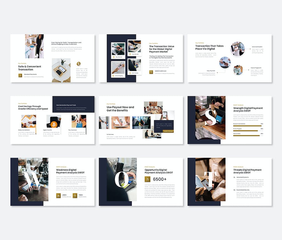国外数字支付金融服务高级PPT模板 - 顶尖PPT