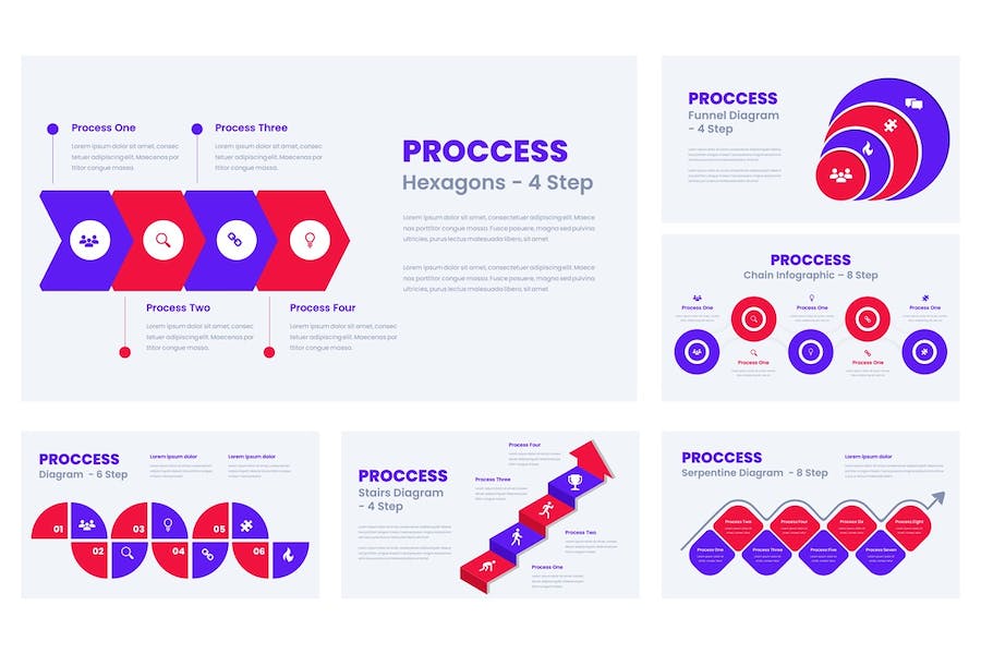 业务流程规划展示图表分析PPT模板 - 顶尖PPT