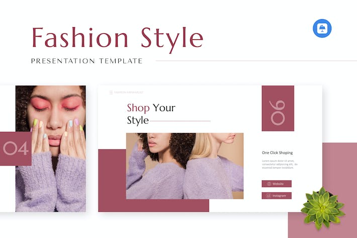 时尚流行女性美容美妆keynote模板 - 顶尖PPT