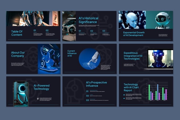 人工智能未来担忧分析Keynote模板 - 顶尖PPT