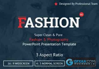 时尚摄影写真展示PPT模板 - 顶尖PPT