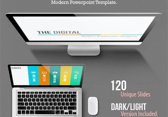 高端质感多色图形图表商务PPT模板 - 顶尖PPT