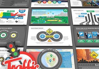 交通高速公路/道路建设规划PPT模板 - 顶尖PPT