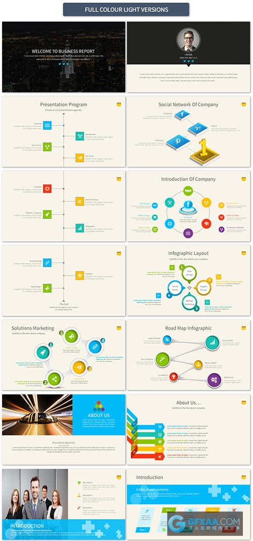549页欧美精美商务图形交互动画效果PPT模板 - 顶尖PPT