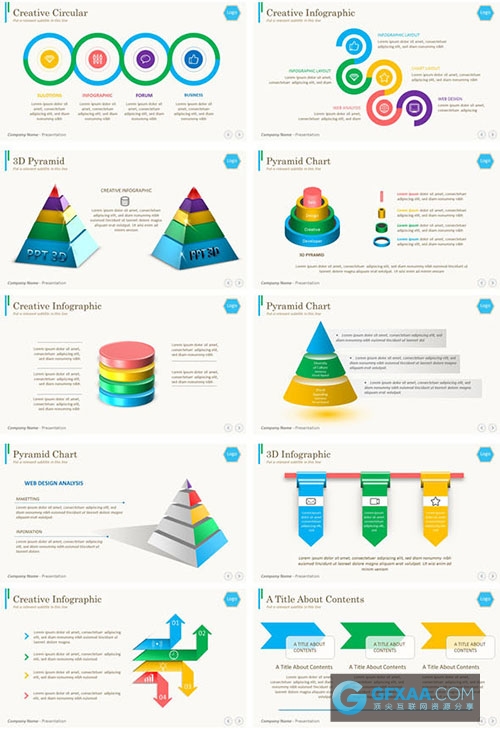 100页商务商业业务汇总PPT模板多种配色 - 顶尖PPT
